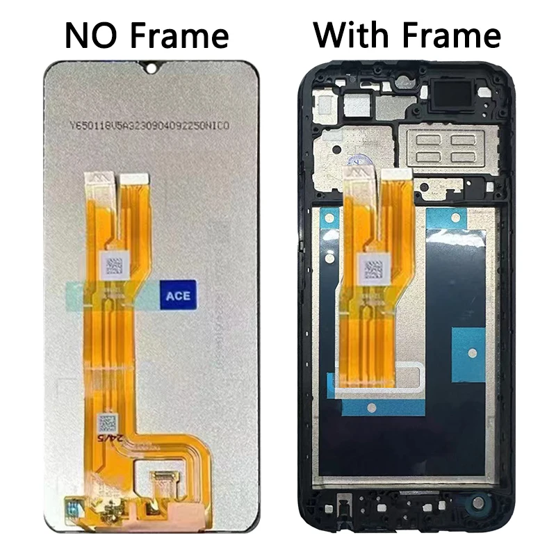 6 51-дюймовый ЖК-дисплей для Vivo Y02 Y02A Y02T Y11 2023 V2213 V2217 с сенсорным экраном панель Digiziter