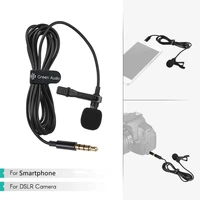 3 5mm portable lavalier microphone clip on omnidirectional mic for smartphone use on lecturers live broadcast stage microphone