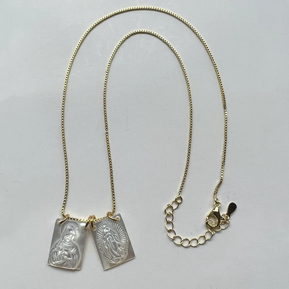 Продвижение! Ожерелье с натуральным жемчугом Материнского Чертога Иисуса в форме Сердца, размеры 8х11 мм и 12х16 мм.