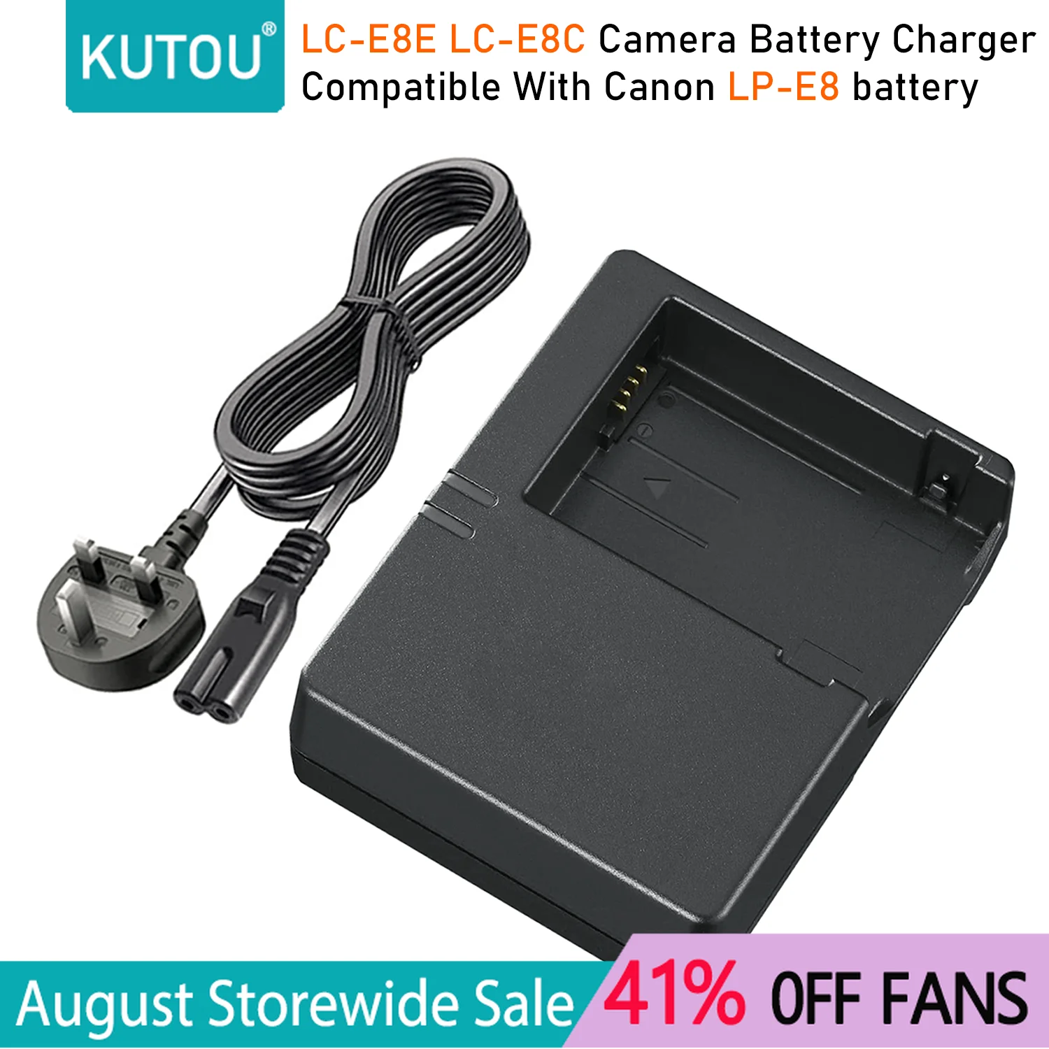 

KUTOU New High Quality LC-E8E LC-E8C Camera Battery Charger For Canon LP-E8 Battery EOS 550D 600D 700D T2i T3i T3i T4i Camera