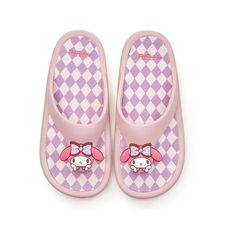 

Шлепанцы для взрослых Kawaii Sanrio My Melody, летние домашние Нескользящие шлепанцы для улицы и дома, Симпатичные сандалии с героями мультфильмов