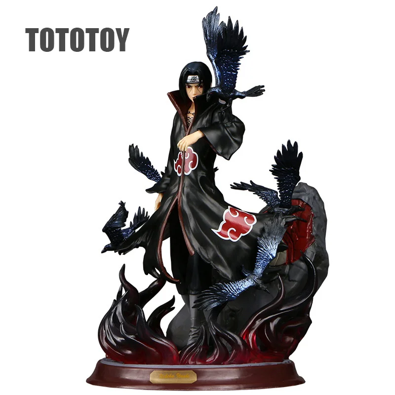 

Naruto Shippuden Anime Figurines Akatsuki Uchiha Itachi Crow Namikaze Minato Hokage Action Figure 29cm Model Statue Toys Figma