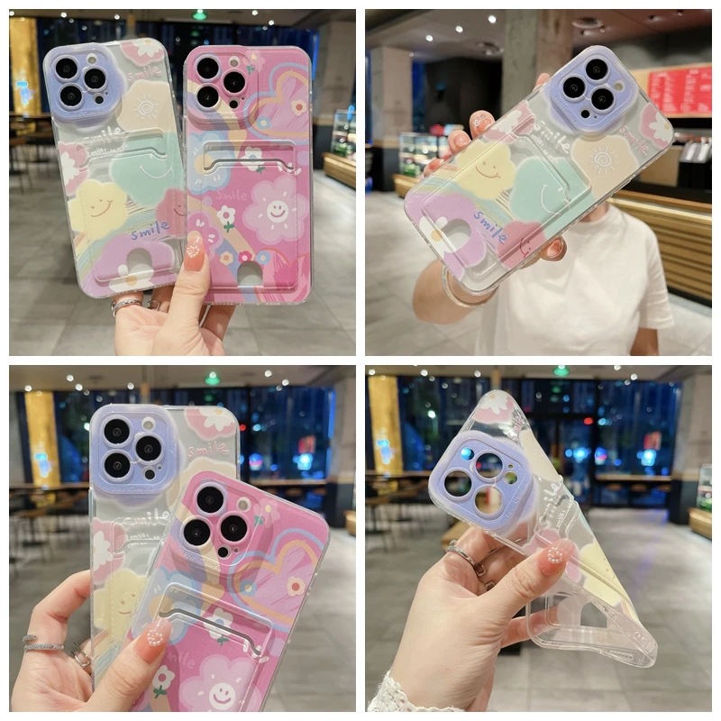 

For Samsung Galaxy A13 A04E M04 F04 A04 4G A12 M13 5G M12 F12 A11 M11 A10S A10 M10 Phone Wallet Card Holder Case