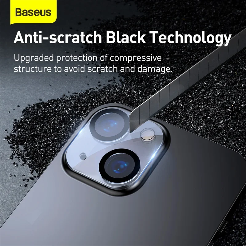 Baseus 2Pcs Camera Lens Protector For iPhone 13 14 Pro Max Tempered Glass Lens Glass For iPhone 13 14 Lens Protection Film