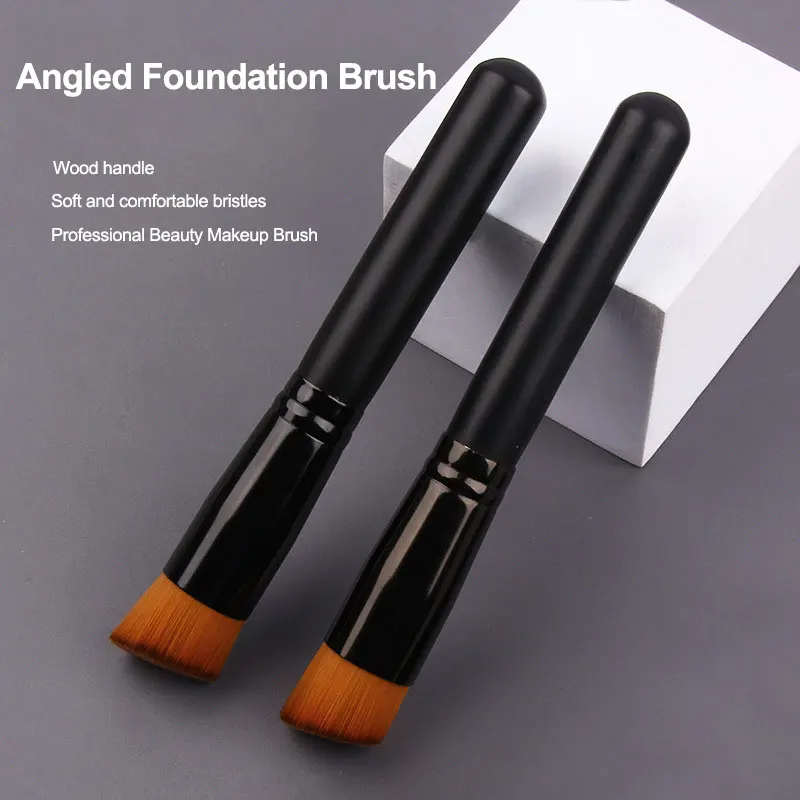 

NEW Angled Foundation Brush Blush Brush Cosmetic Brush Professional Beauty Makeup Brush Tools With Soft Comfortable Bristles