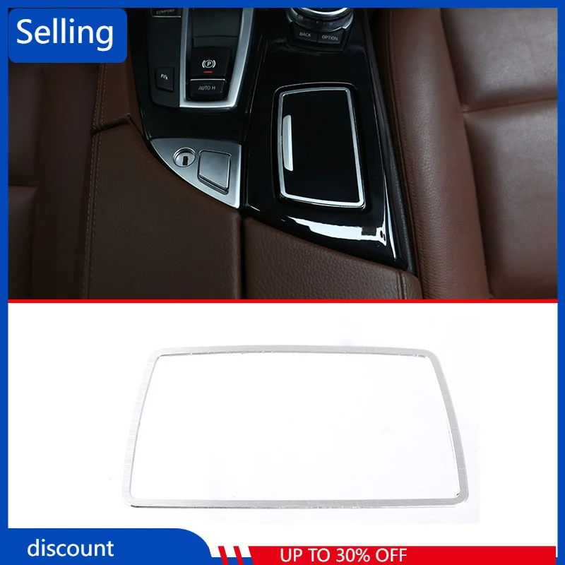 

Car Interior Aluminium Alloy Ashtray Panel Cover Trim Accessories For BMW 5 Series f10 f18 520li 525li 528li 2011-2017 fast ship