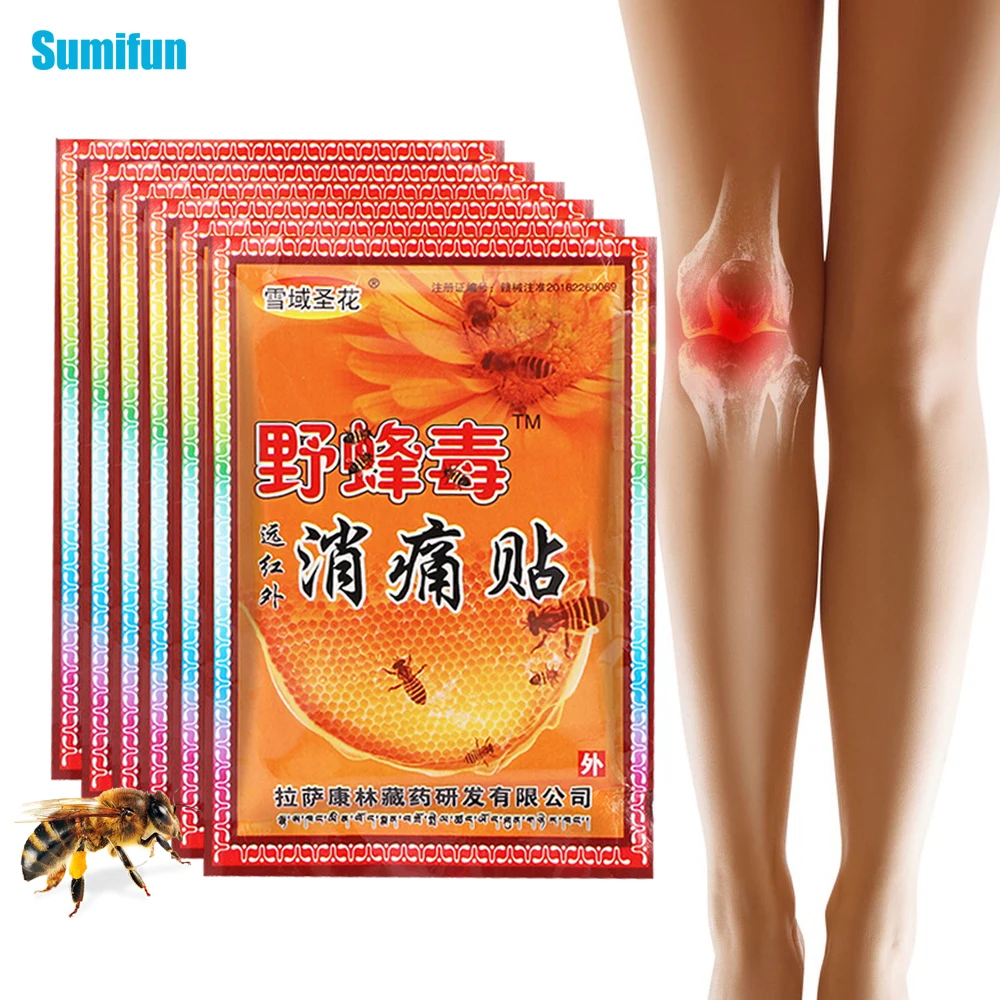 

8/40/80Pcs Bee Venom Pain Relief Patches Rheumatoid Arthritis Inflammation Ache Sticker Joint Muscle Painkiller Massage Plaster