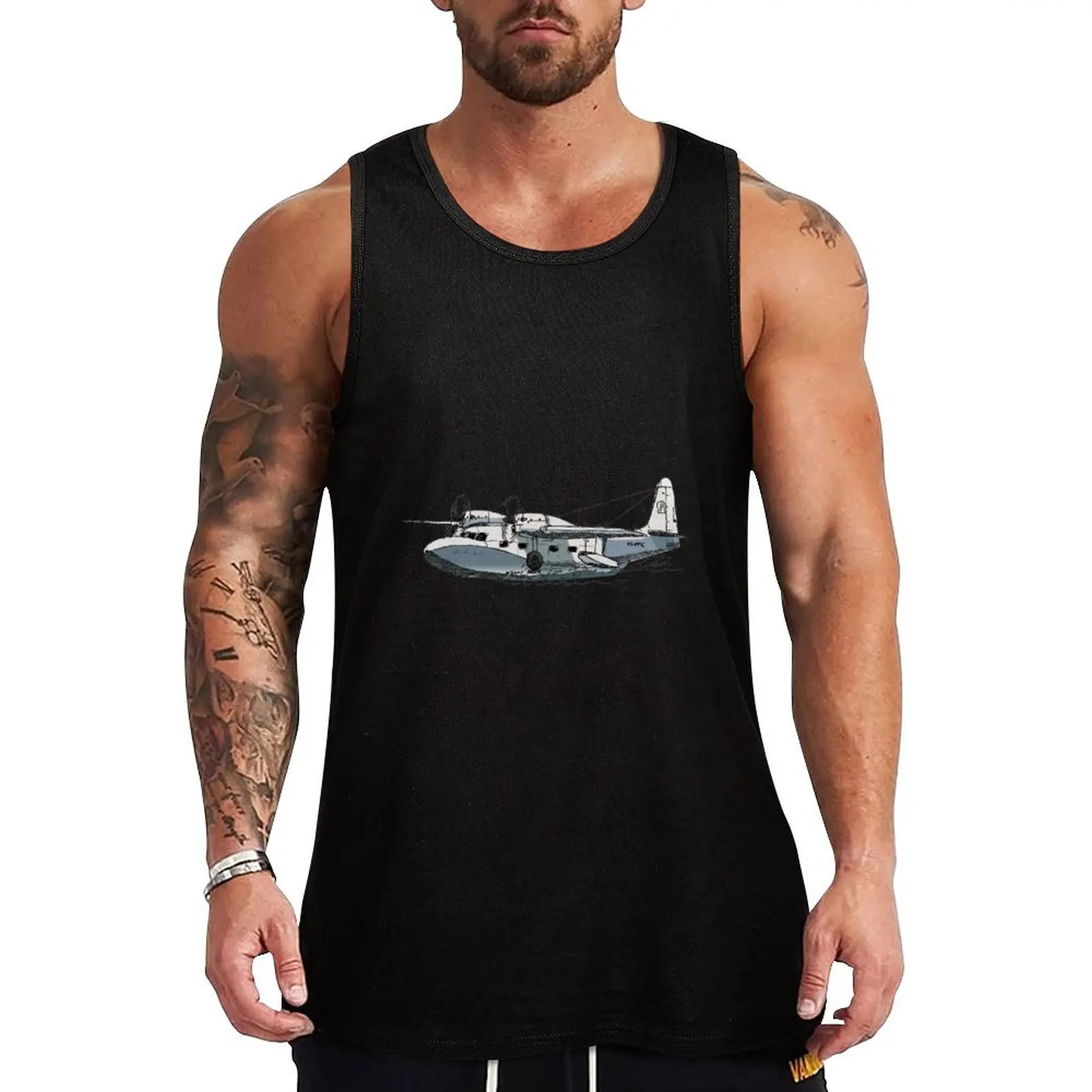 Grumman Mallard Daniel Bolton Flying Boat Tank Top летние мужские топы Мужские майки без рукавов