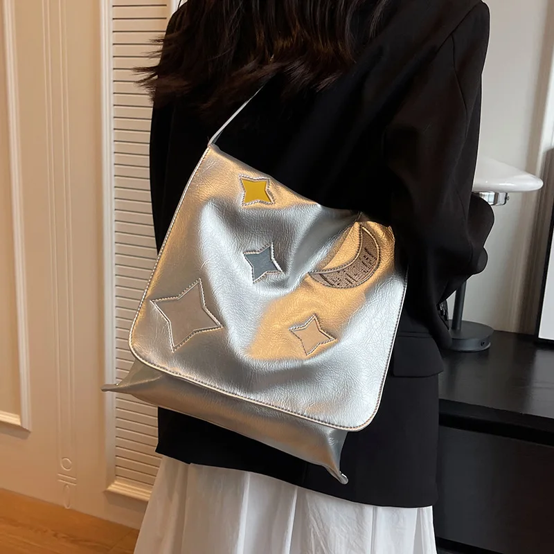 

Large Capacity Bag for Women 2023 New Simple and Versatile One Shoulder Crossbody Bag Water Bucket Commuter Tote Bag