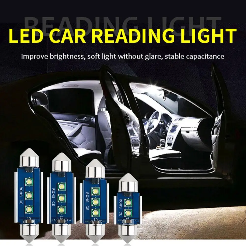 

1pcs CSP 1860 C5W LED Car 31mm 36mm 39mm 41mm Festoon Interior Reading Auto Dome Trunk Vehicle DC12V Bulb Door Lamp Light F2W6