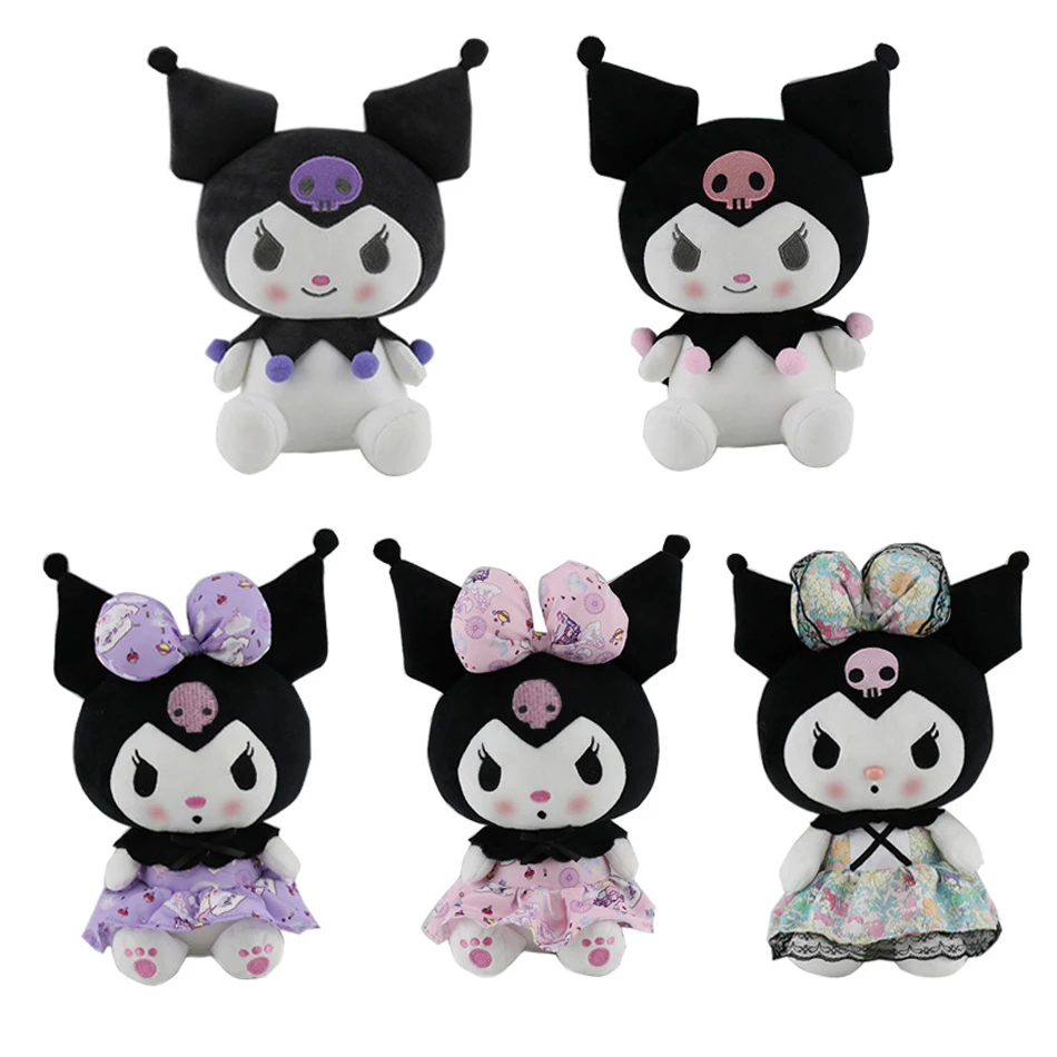 

25CM Anime Sanriod Toys Kawaii Kuromi Mymelody Cinnamorol Plush Soft Animals Free shipping in some countries