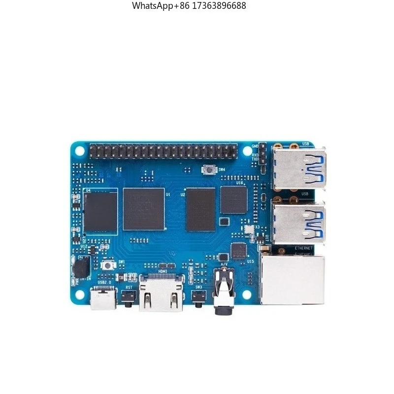 Фото Плата для разработки на базе Banana Pi BPI-M5 с четырехъядерным процессором Amlogic S905X3, открытый исходный код, Aismartlink №2