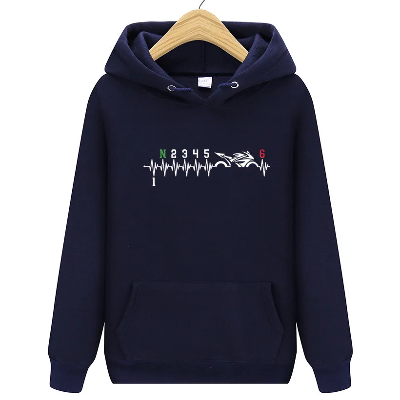 Мужская Повседневная Толстовка велосипедный топ с рисунком сердцебиения 1N2345 6