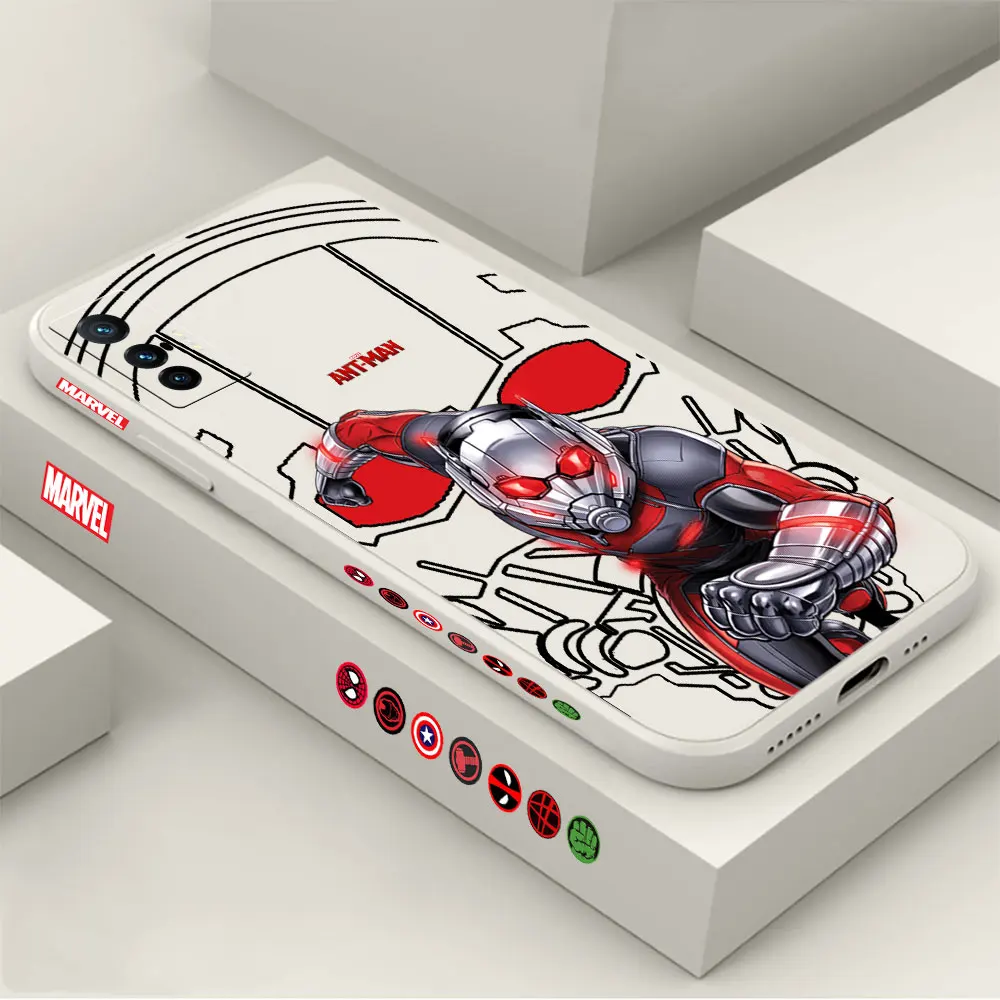 

Marvel line Ant Man Logo Phone Case For VIVO X90 X80 X70 X60 X50 X30 X27 X23 X21S X21I X70T X60T X51 X21IA Pro Plus Cases Cover