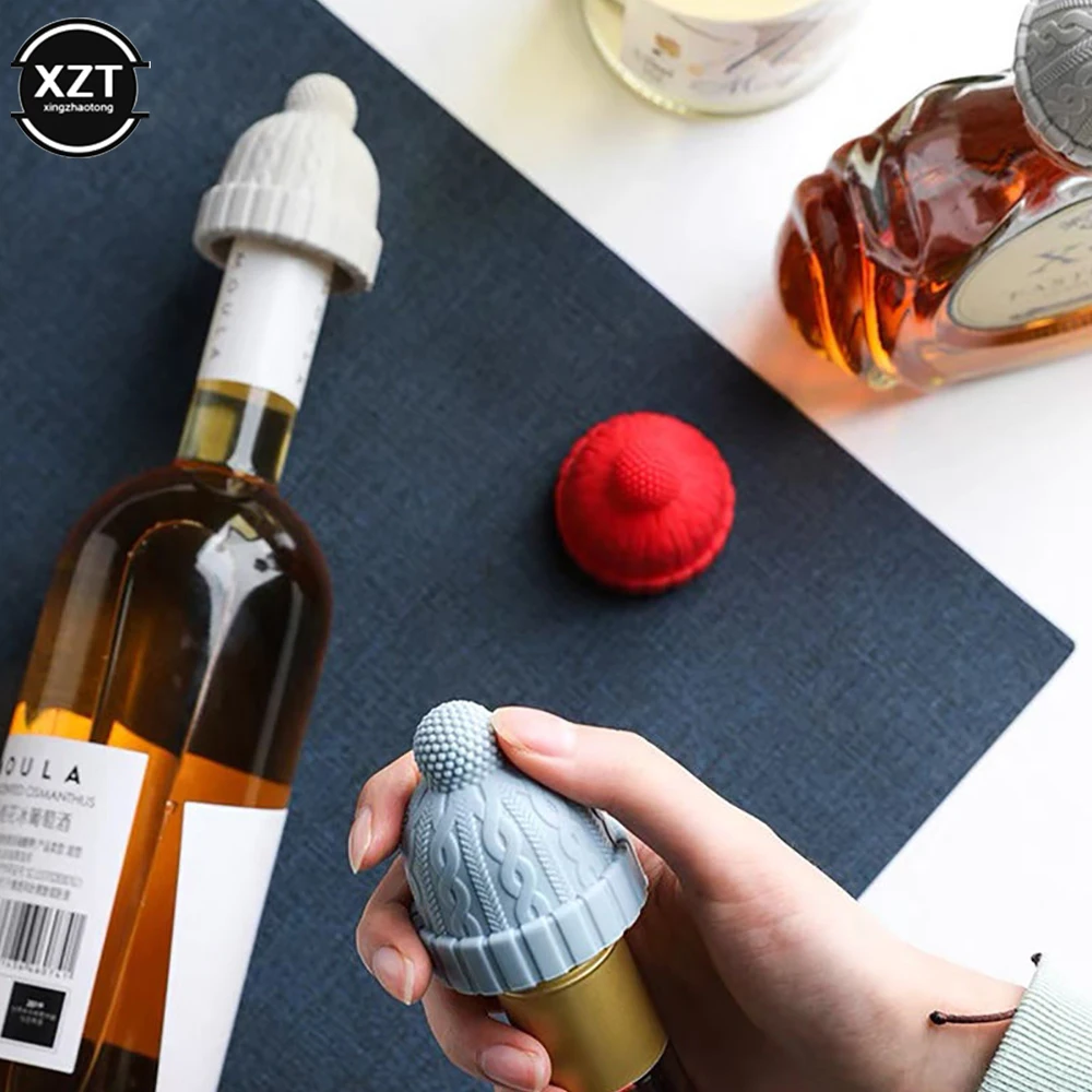 

Reusable Silicone Bottle Cap Sealed Beer Cap Vinegar Soy Sauce Bottle Soda Cola Cap Wine Protective Stopper Beer Bottle Cap