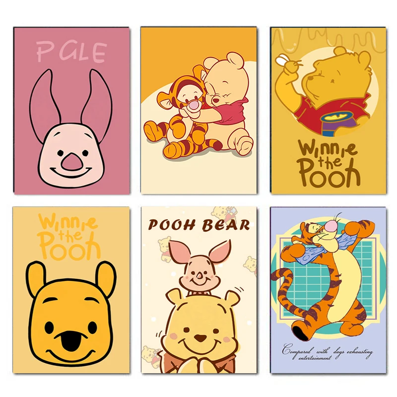 Картина маслом по номерам из аниме Disney милый Винни-Пух рисование подходит для