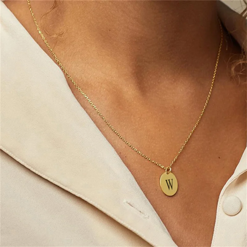 Orazio Custom Name Stainless Steel Necklace 14k Gold Personalized Couple Neck Chain Nice Jewelry Gift For Girlfriend Wholesale