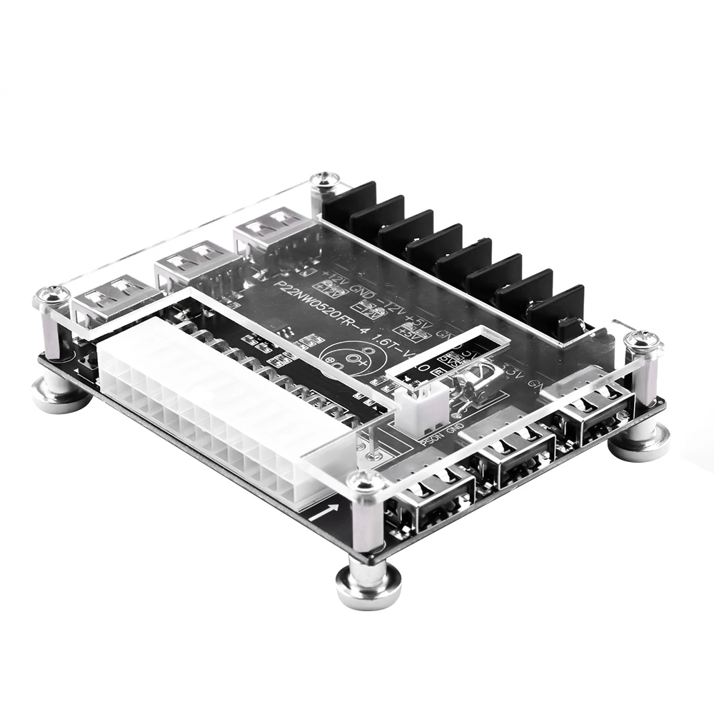 

Desktop PC Chassis Power ATX Transfer to Adapter Board Power Supply Circuit Module 20Pin/24Pin Output Terminal Infrared Function