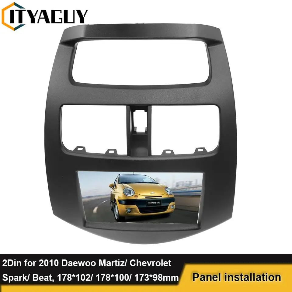 

2 Din радиоприемник, стереопанель, панель для Daewoo marshz/Chevrolet Spark/ Beat 2010, рамка для монтажа DVD, рамка для монтажа приборной панели
