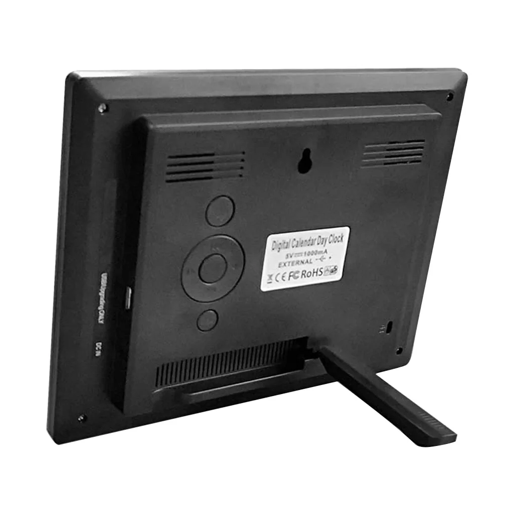 

Цифровые часы, 8 дюймов, с кнопкой управления, регулируемый, с 8 языками, будильник, для офиса, спальни, гостиной, напоминания о времени, подарок