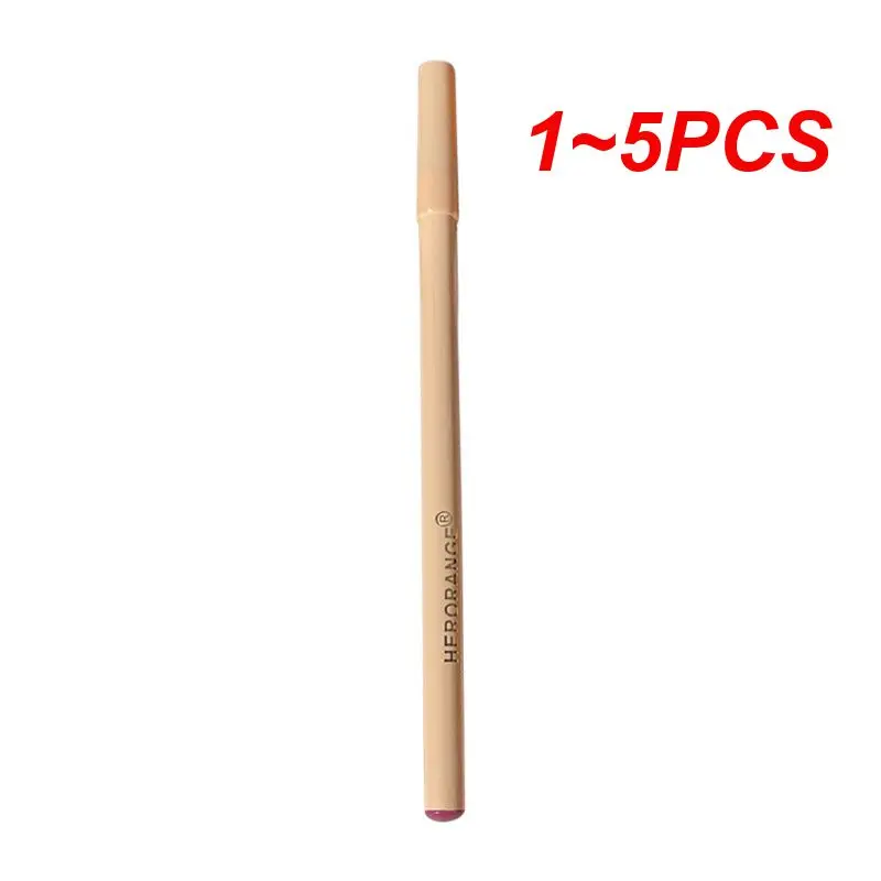 

1~5PCS Lipstick Pen Available In Multiple Colors Full Color Smooth Lines Not Easy To Break Make Up Lip Liner 16g Lip Line