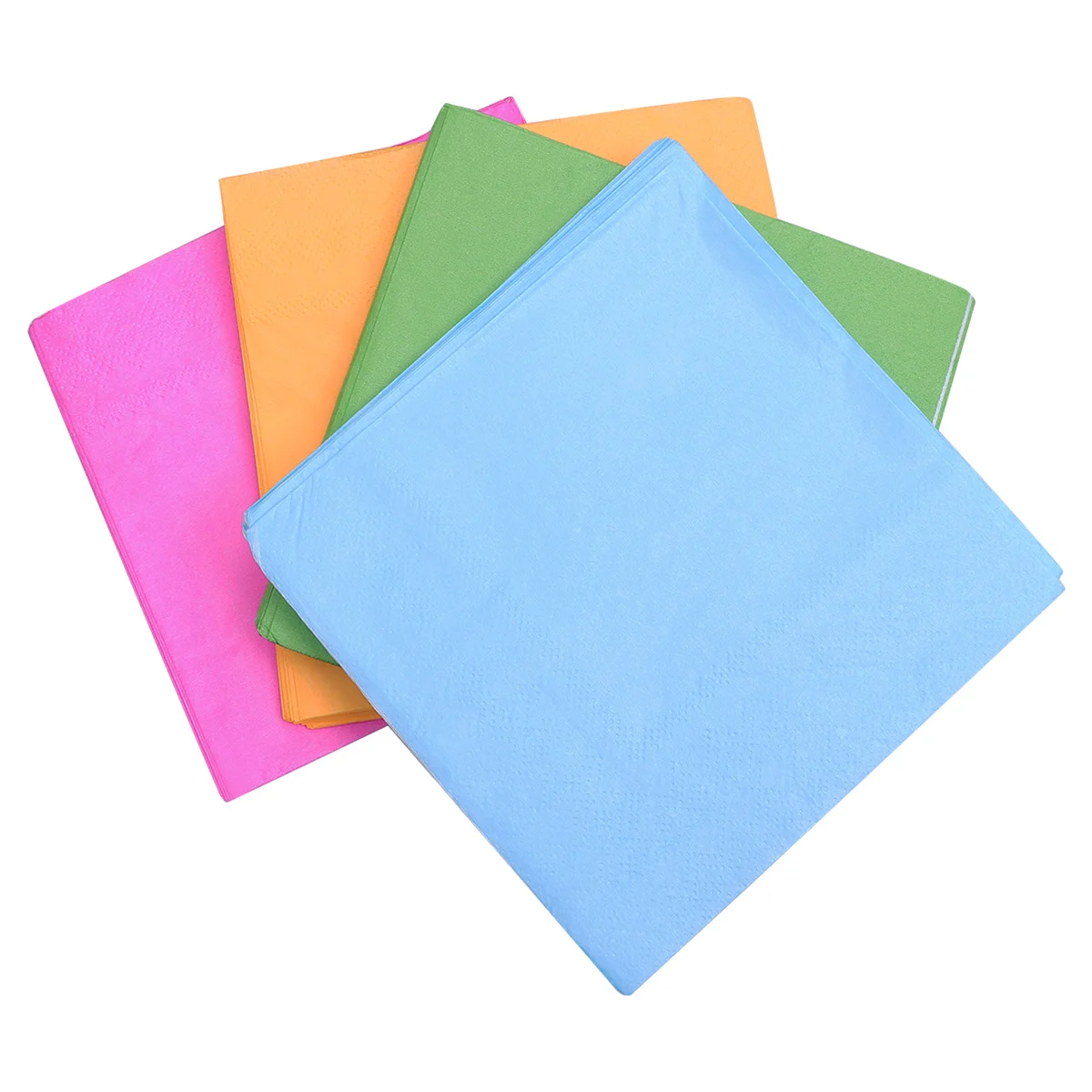 

80 Pcs Paper Napkin Handkerchief Disposable Towels Pure Color Serviette Solid Tissue Napkins