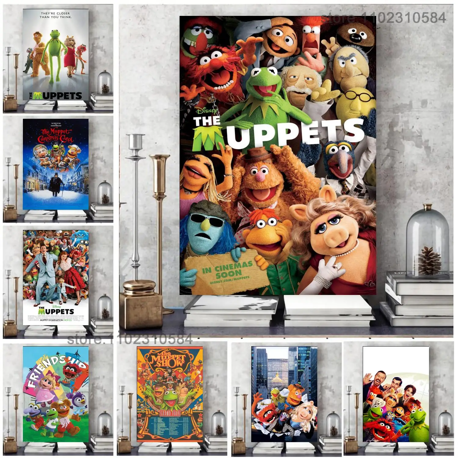 

Muppets Возьмите Манхэттен настенный плакат искусство на холсте искусство плакат персонализированный подарок современная семейная спальня ж...