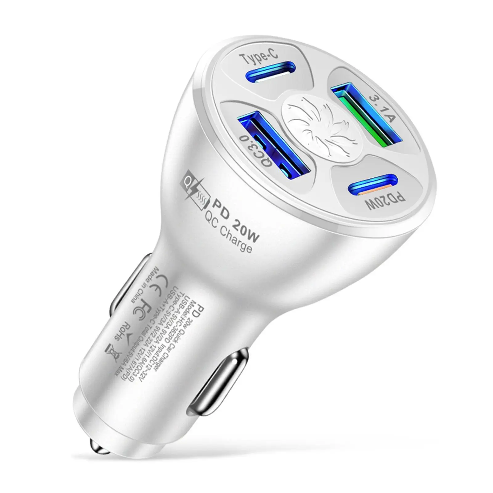 

Автомобильное зарядное устройство, 20 Вт, USB C, QC 3,0, тип PD, быстрая зарядка, автомобильное зарядное устройство для телефона IPhone12, 11, Xiaomi, Samsung, автомобильное зарядное устройство для телефона