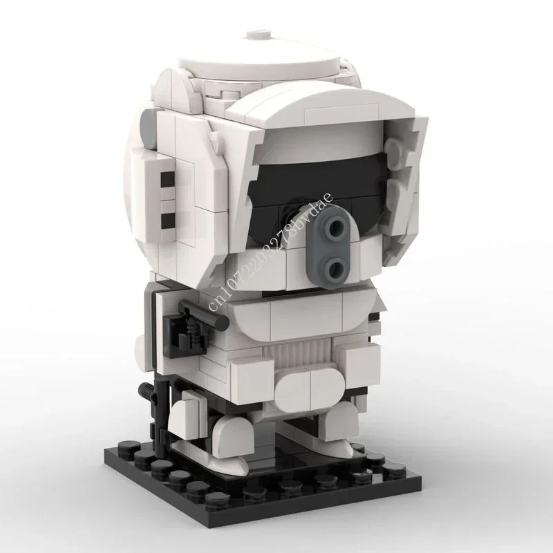 MOC Персонажи фильмов Космонавт Астронавт、Scout Trooper、Dengar And Cad Bane Brickheadz Строительные