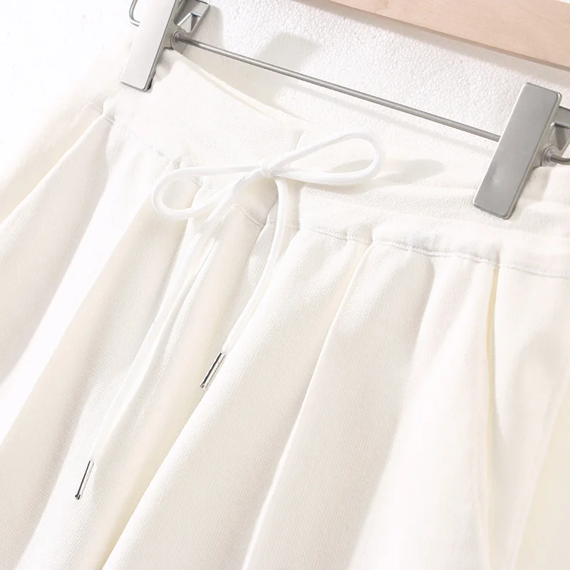 Tide brand TB fashion ice silk shorts summer pocket striped color matching loose casual pants knitted pants hot pants