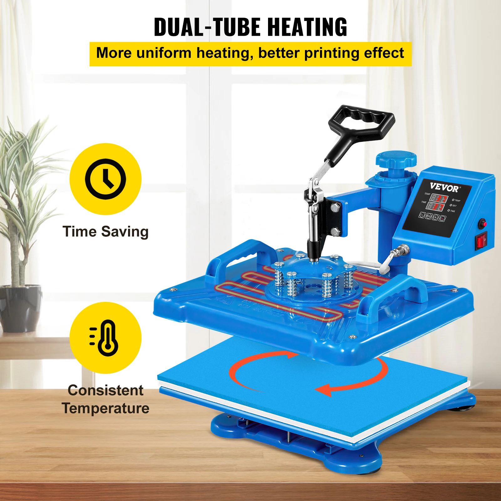 VEVOR 12X15 дюймов 5 в 1 тепловой пресс машина передачи нагревательные катушки