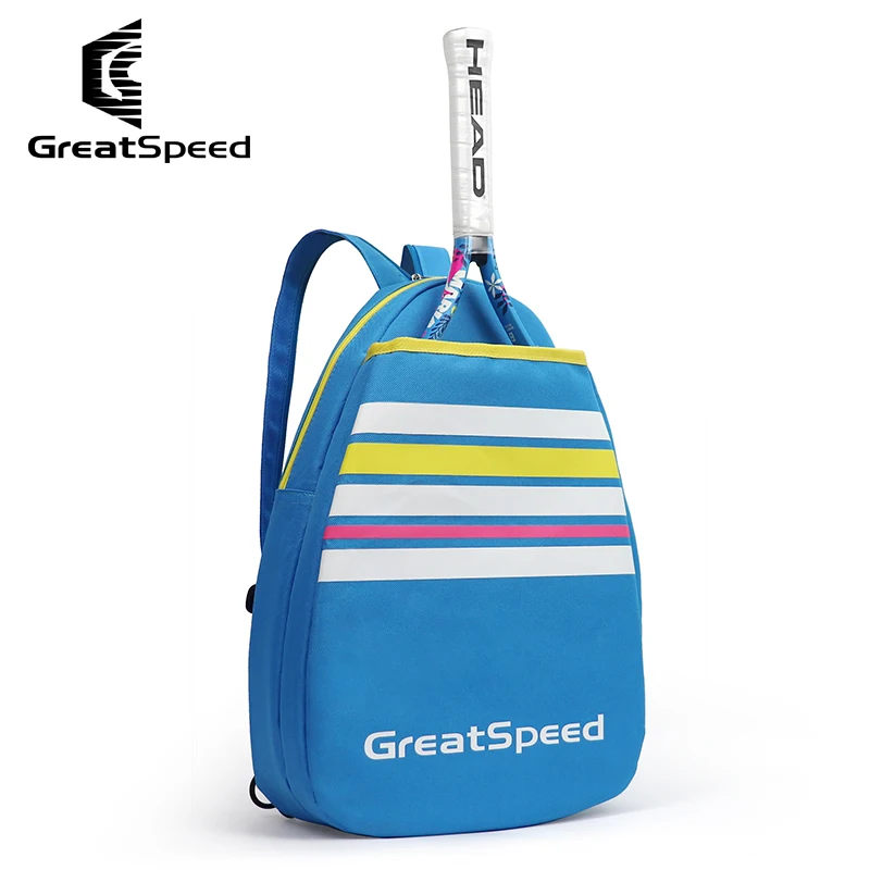 Kids Sport Greatspeed Tennis Backpack Kids for 2 Rackets Sports Shoulder Bags Polyester 2 in 1 Children Teenagers Badminton Bag