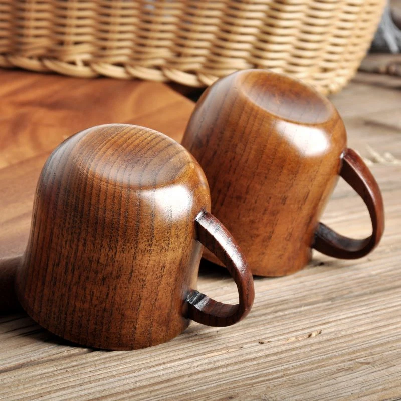 

1Pc 130ml Jujube Wood Cup Natural Wooden Cup Handmade Wooden Coffee Beer Mugs Wood Cup Tumblers