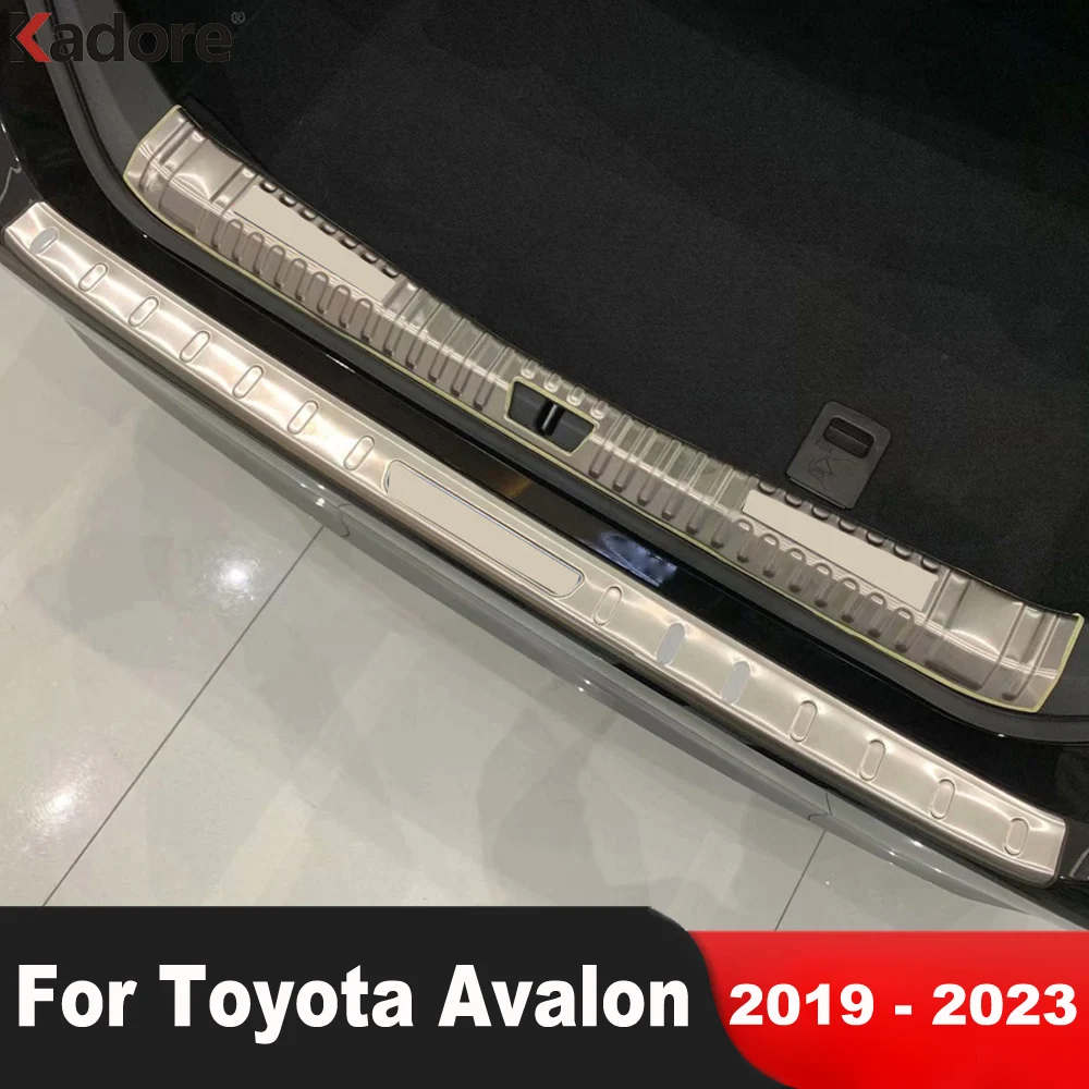 

Rear Trunk Bumper Cover Trim For Toyota Avalon 2019-2022 2023 Steel Car Tailgate Door Sill Plate Protector Guard Accessories