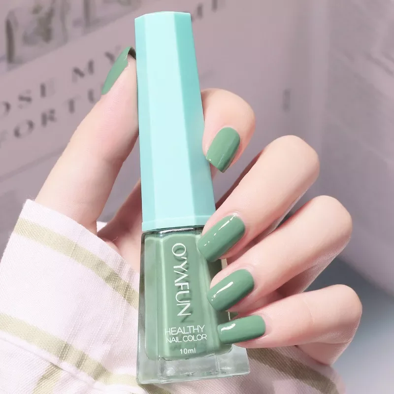 

NEW2023 Solid Color Nail Polish Free Baking Long Lasting Waterproof Quick-Drying Non-Toxic Tasteless 40 Colors Sequins Nail Poli