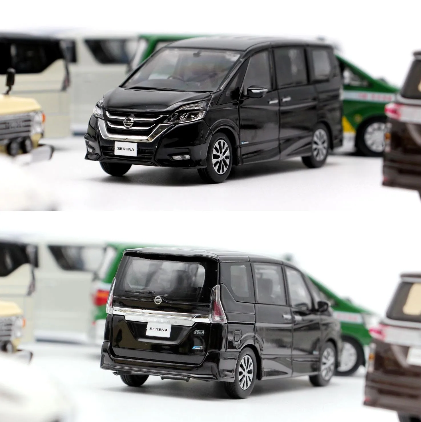 

Kyosho 1:43 Nissan Serena Highway Star C27 2016 MPV Black Limited Collector Edition Resin Metal Model Toy Gift