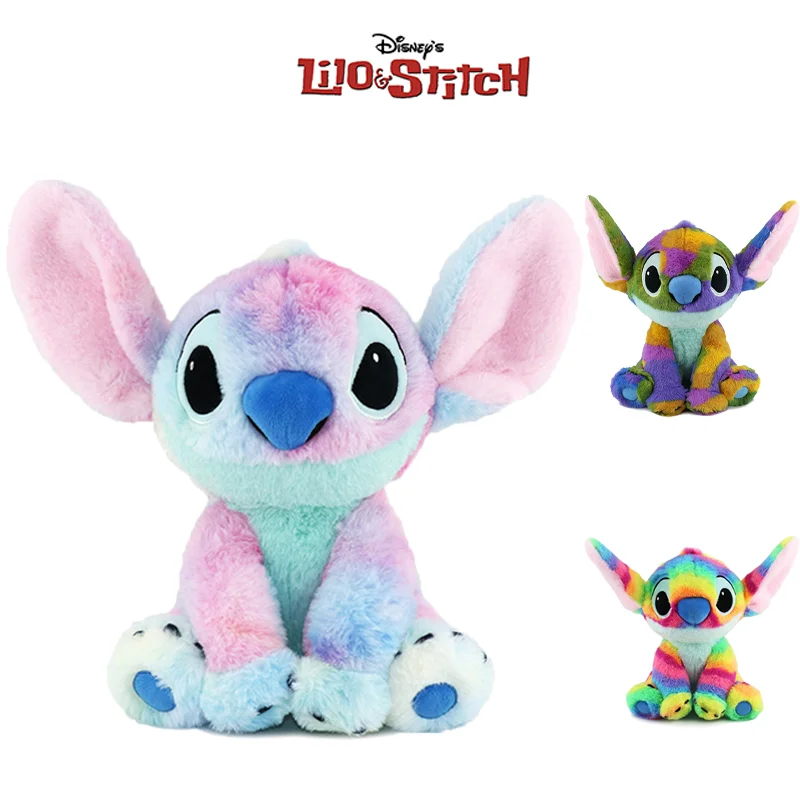 

35cm New Stitch Plush Doll Colorful Soft Plushies Disney Lilo&stitch Birthday Gifts For Children Trend Toys