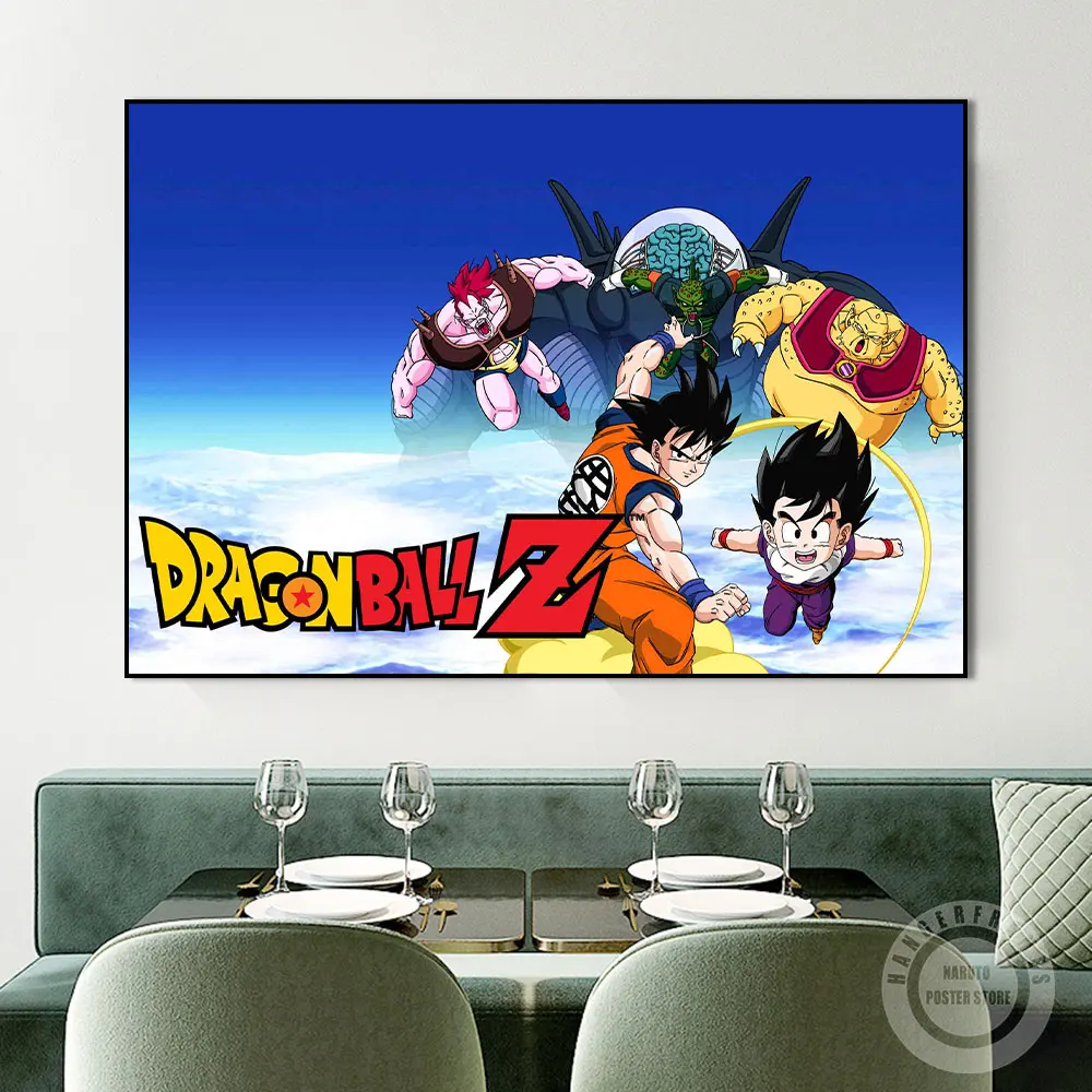 

Bandai Dragon Ball Z Prints 2022 New Goku Japanese Anime Blue Sky Poster Canvas Painting Wall Art Room Home Decoration Best Gift