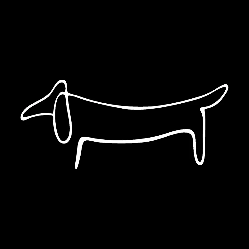 

Наклейка Dachshund Weiner Dog Wall's Tale