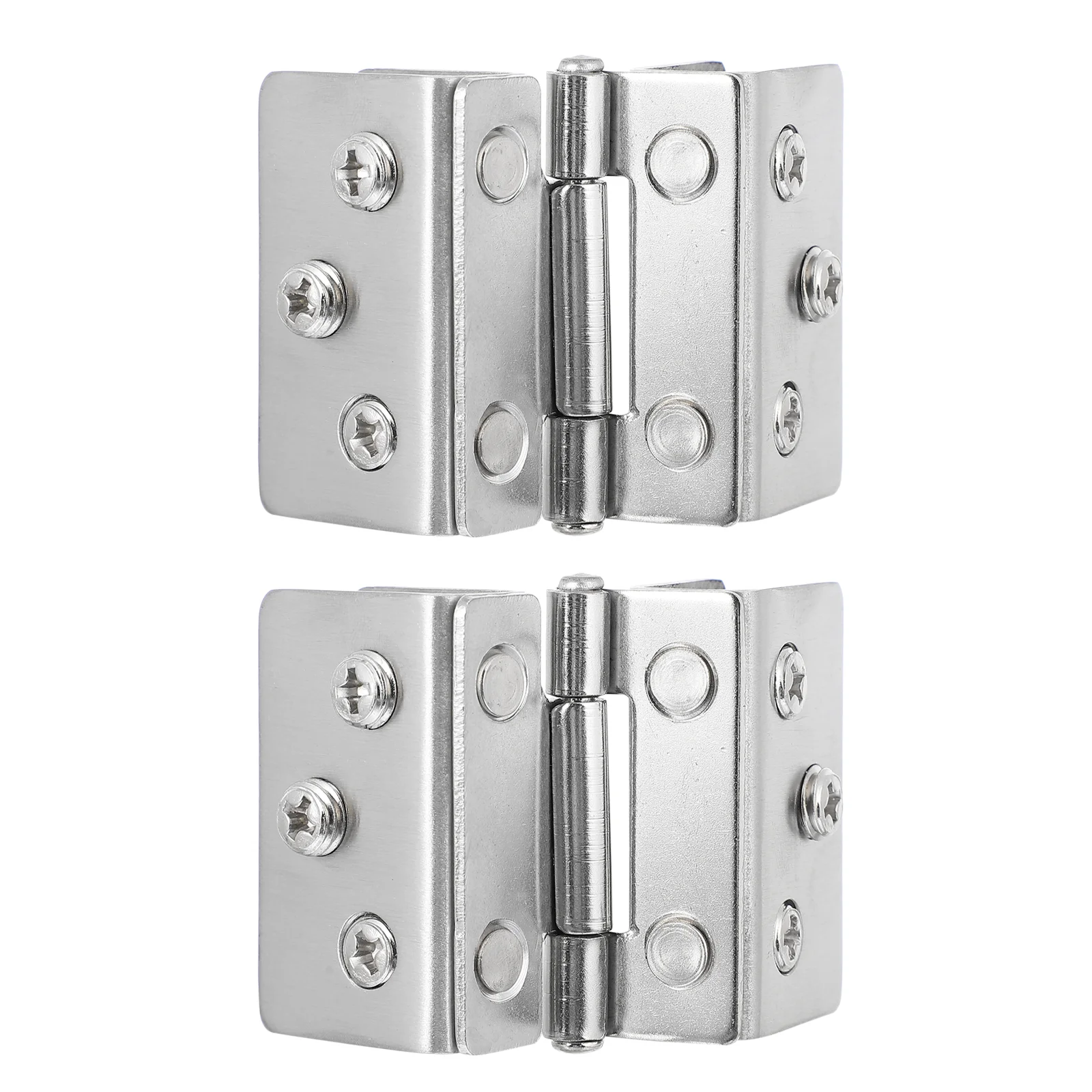

2pcs Glass Door Hinge Professional Display Cabinet Hinge Stainless Steel Hinge