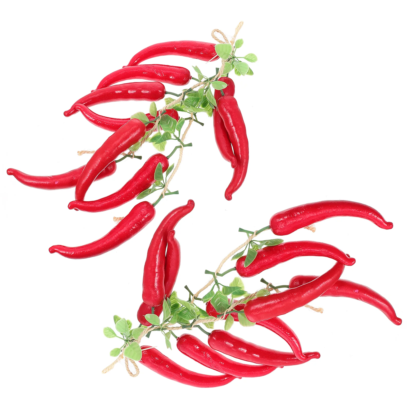 

Pepper Chili Fake Artificial String Hanging Red Peppers Vegetable Decor Vegetables Lifelike Decoration Garland Simulation
