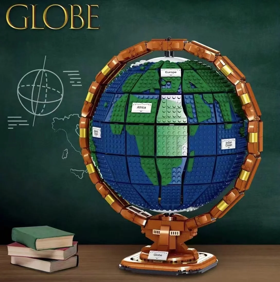 

Город творческие экспертные Идеи Модель глобуса мини микро строительные блоки модульная миниатюрная техника MOC набор игрушка для детей взр...