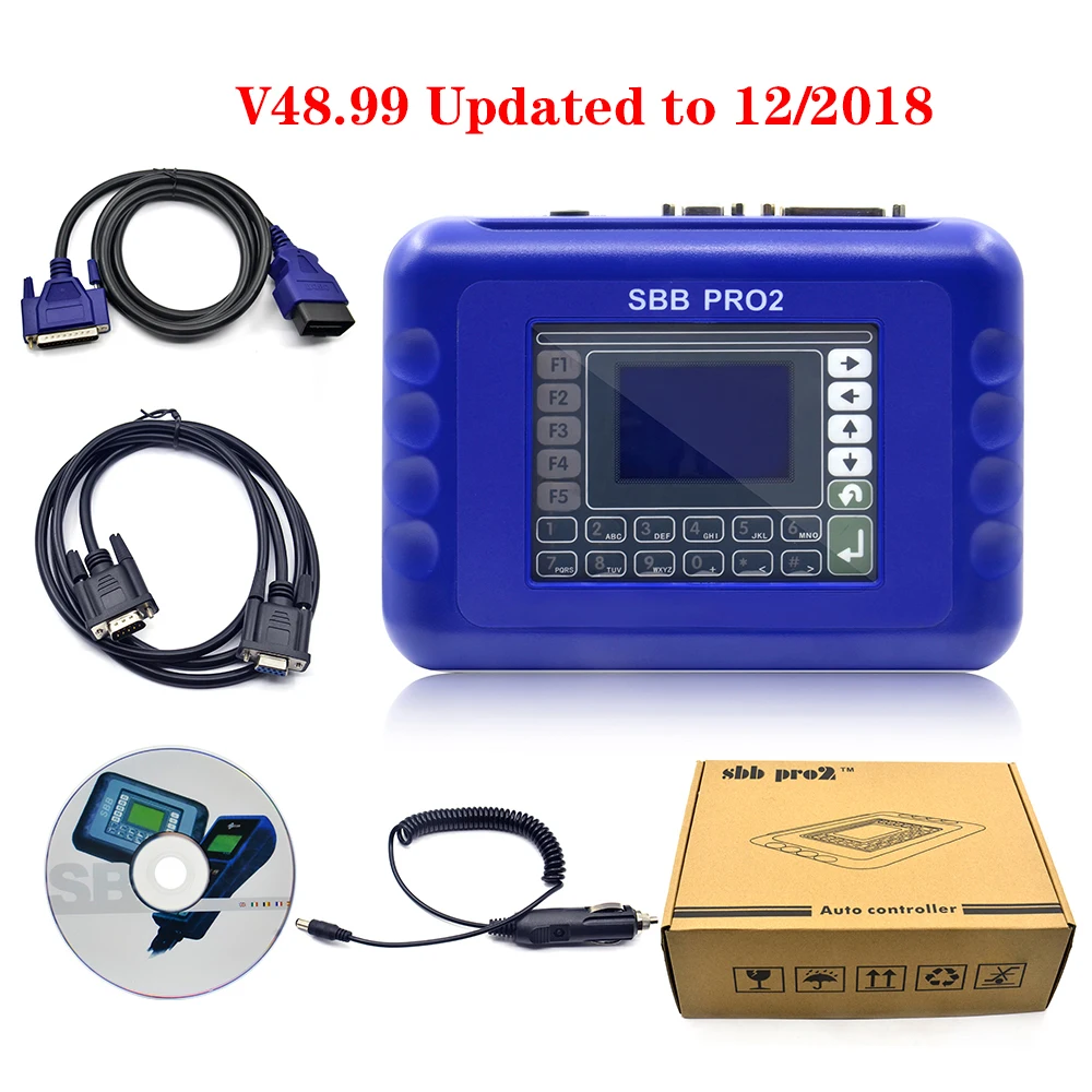 

Newest SBB PRO2 V48.99 OBD2 Diagnostic Key Programmer Updated to 12/2018 Immobilizer Systems Multi-language for Opel for Toyota