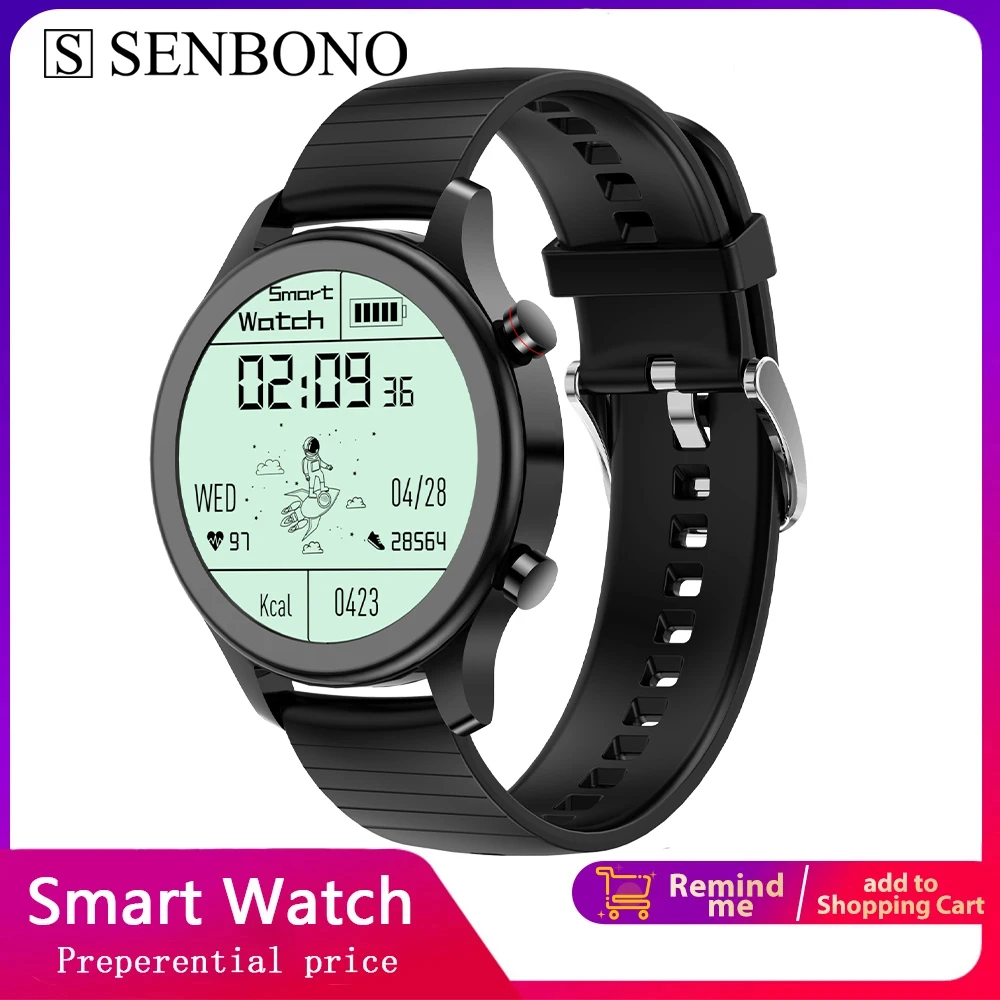 

SENBONO 2022 New Smart Watch Men Bluetooth Answer Dial Call Heart Rate Monitor IP67 Waterproof Smartwatch Women For Android IOS