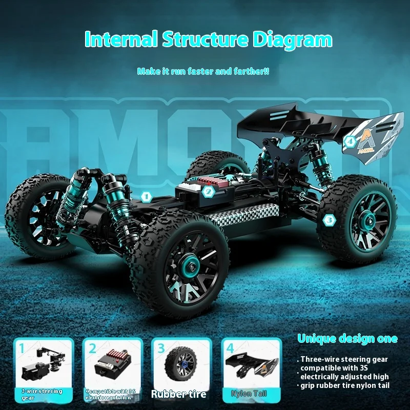 Rlaarlo Rc металлический радиоуправляемый внедорожник 1:14