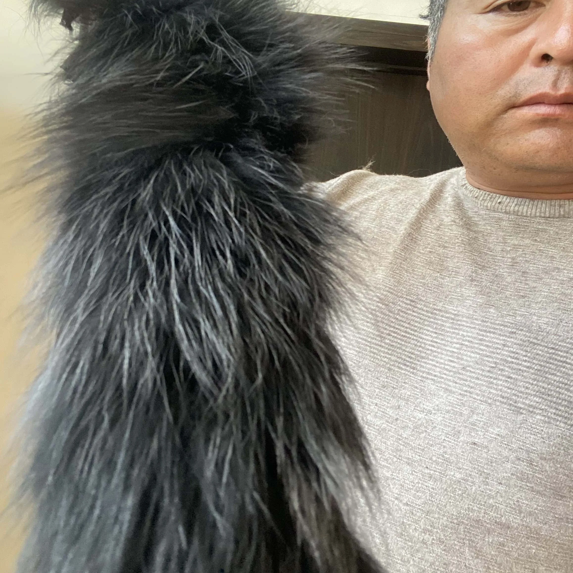 Воротник из натурального меха искусственная меховая отделка для пухового пальто