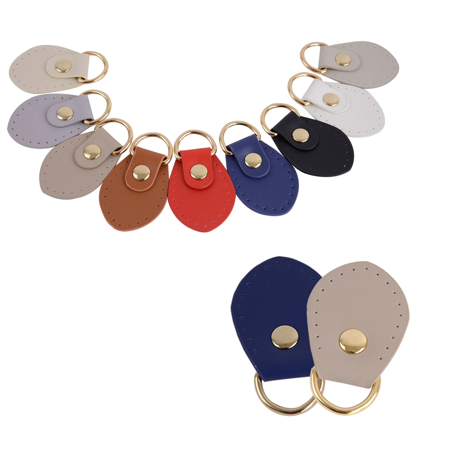 

New Handmade DIY Bag Patchwork Side D Buckle Hanging Ear Buckle Accessories Leather Handle Bag Leather Accessories