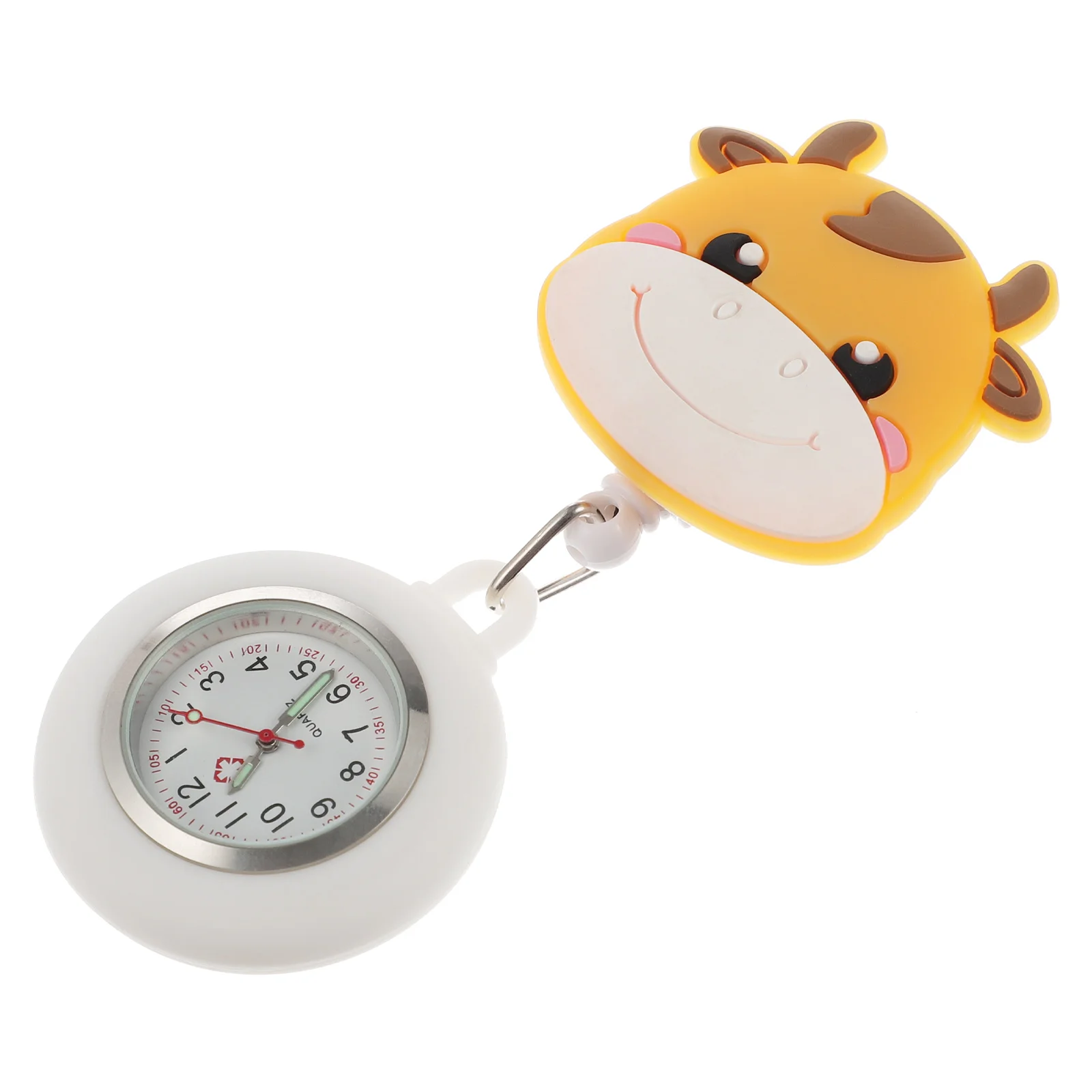 

Pocket Watch Clip- on Fob Watch Hanging Watch Retractable Watch, Girls Giftes with for Doctors Nurses and Men Outdoor