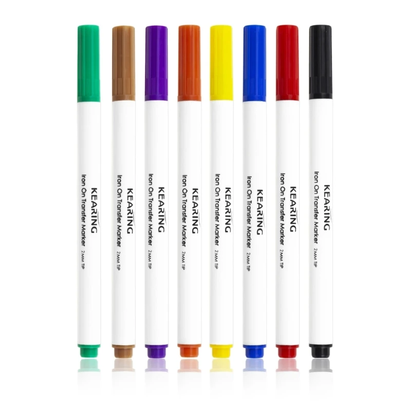 

8 цветов, маркер с плавкими чернилами, термотрансферный маркер, карандаш с сублимационными чернилами для кружевного пресса cricut/термопресс 24 шарикоподшипника