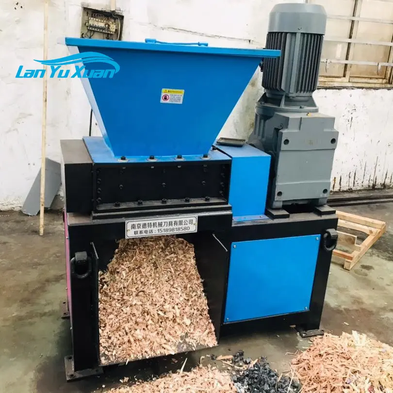 

automatic plastic shredder machines Industrial Heavy Duty single Shaft Steel Shredder wood crusher
